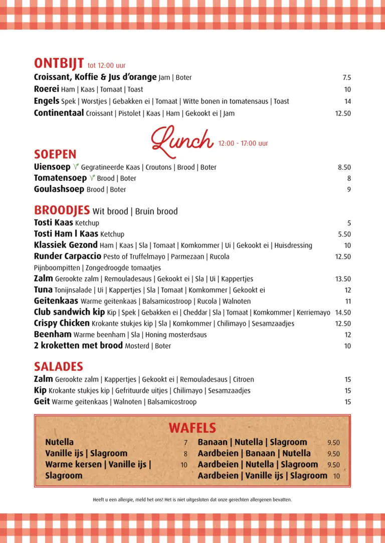 pannekoekenhuisje noordwijk pannenkoeken menu