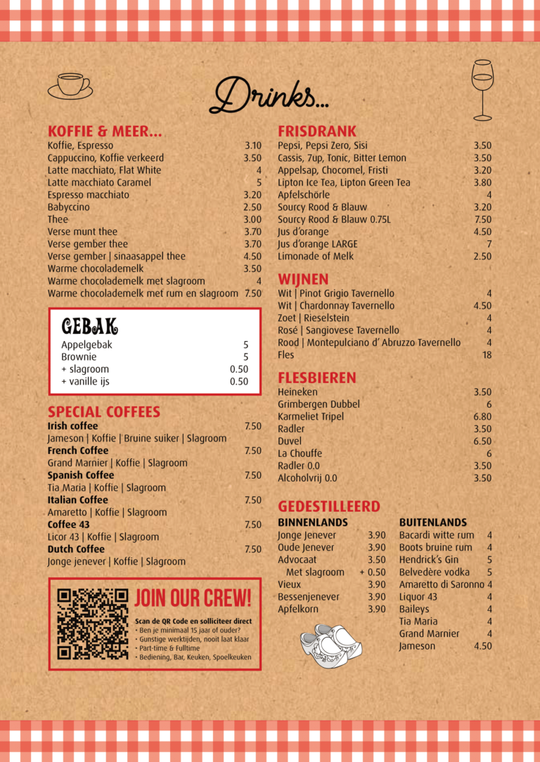 pannekoekenhuisje noordwijk pannenkoeken menu